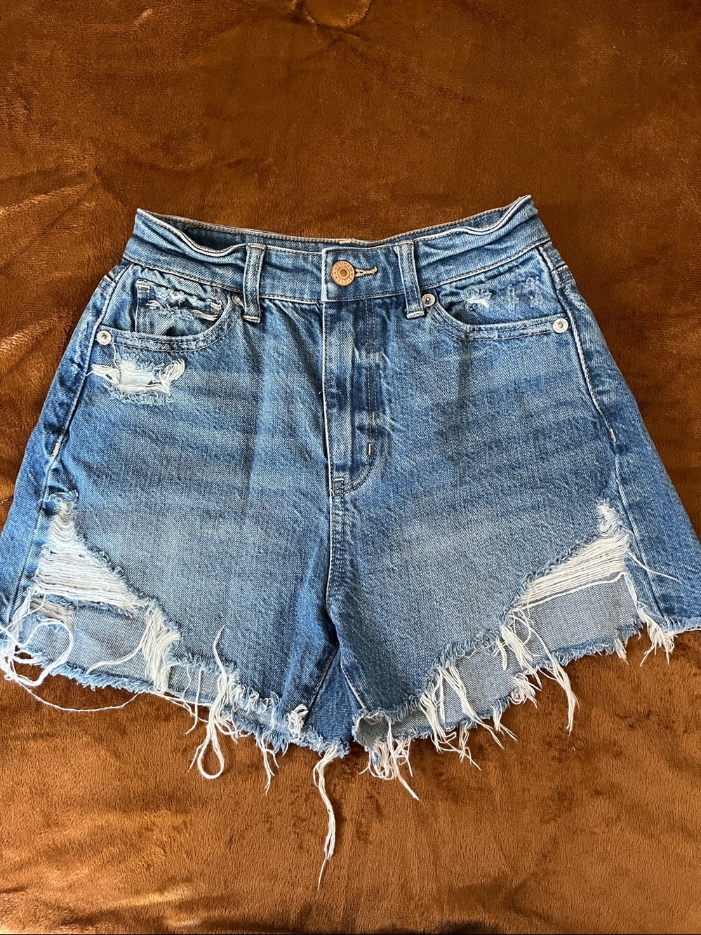 American Eagle Highest Rise Mom Short 000 Comfort Stretch Waistband